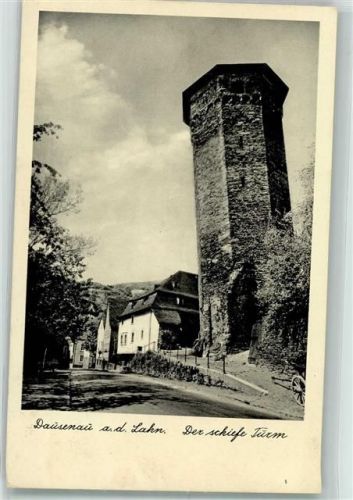Dausenau Der schiefe Turm