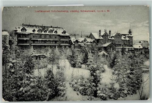 Schömberg 1908 Winter Schnee