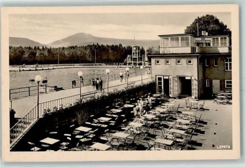 Großschönau Waldstrandbad Schwimmbad HO Gasthaus Terrasse