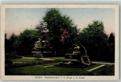 Essen 1923 F.A. Krupp und A. Krupp Grabdenkmäler AK