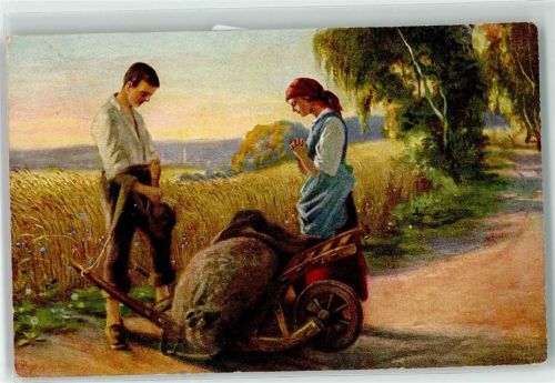 Das Abendgebet sign W. Hugo Nr 4217