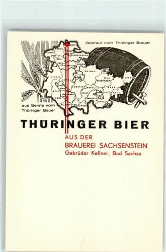 Bad Sachsa Sachsenstein Gebr. Kellner Thüringer Bier AK