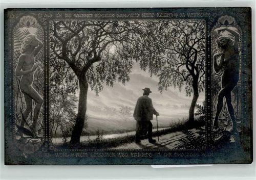 Nr. 56 Elfenwanderer Jugendstil AK