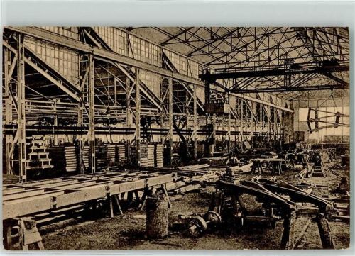 W4300 Essen , Ruhr Serie II Nr. 9 Krupp Fabrik - Eisenbahn Werkstatt Industrie Beruf AK Krupp Gebrauchsspuren