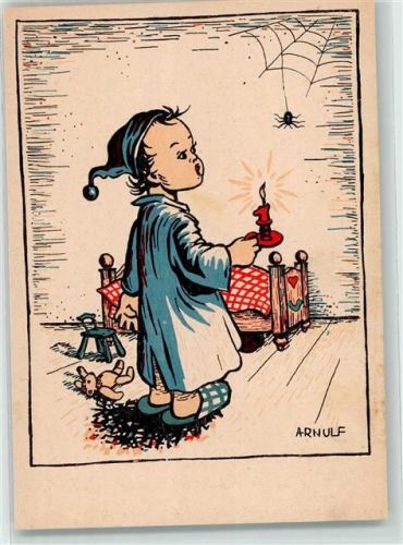 sign. Arnulf Erich Stegmann , Kind Teddybär Dennoch Verlag 209 AK