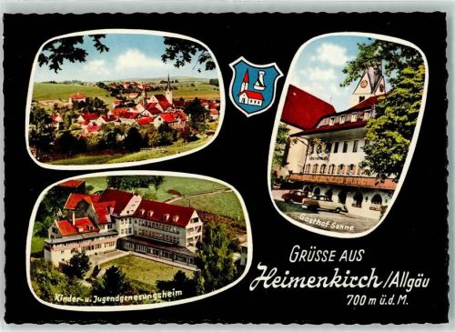 Heimenkirch Gasthaus Sonne Kinder- und Jugenderholungsheim Stadtwappen