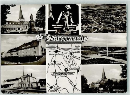 Schöppenstedt Markt Eulenspiegel Schlesischer Platz Schwimmbad Bahnhof Küblingen