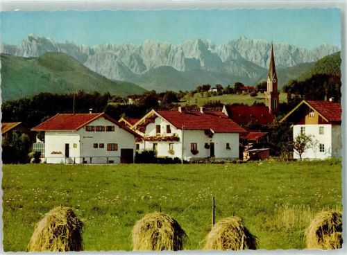 Übersee Wilder Kaiser 2344 m Kirche Heu Chiemsee
