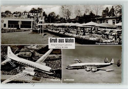 Wahn Regierungsflughafen Köln Bonn Gasthaus Deutsche Lufthansa Flugzeug