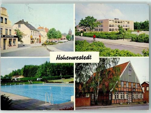 Hohenwestedt Geschäftsstraße Schulzentrum Freibad Heimatmuseum Schwimmbad Apotheke
