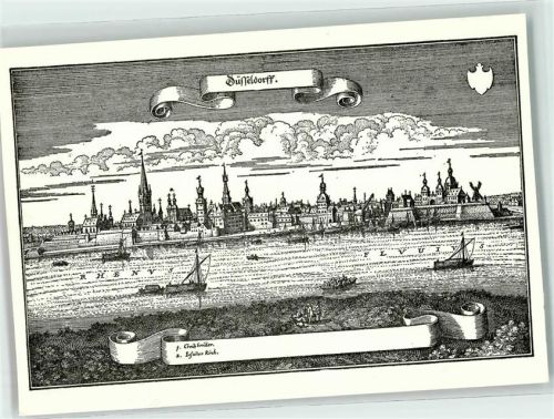 Düsseldorf Düsseldorf AK nach einem Stich um 1647