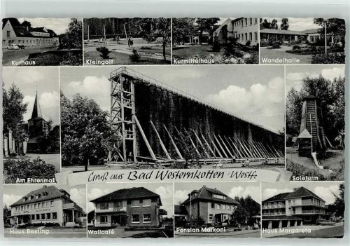 Bad Westernkotten Minigolf Kurmittelhaus Wandelhalle Ehrenmal Soleturm