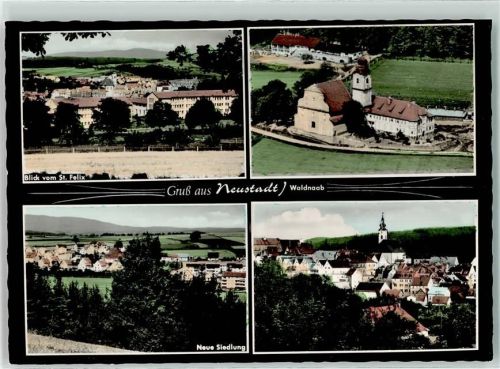 92660 W8482 Neustadt a.d.Waldnaab - Fliegeraufnahme Blick vom St. Felix