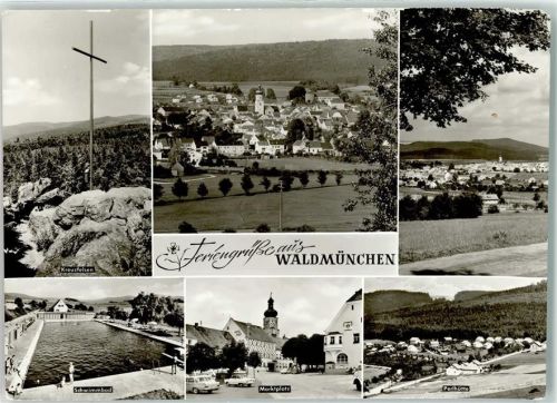 Waldmünchen Kreuzfelsen Schwimmbad Marktplatz Perlhütte Auto
