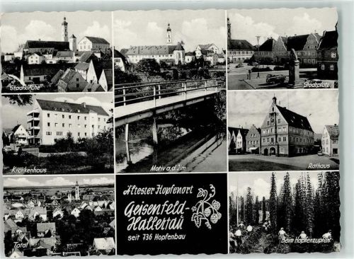 Geisenfeld Stadtkirche Krankenhaus Stadtplatz Rathaus