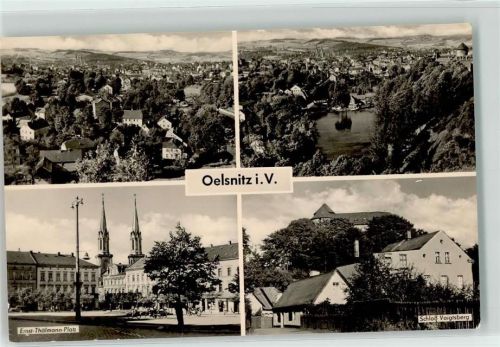 Oelsnitz Ernst Thälmann Platz Schloss Voigsberg Fahrrad