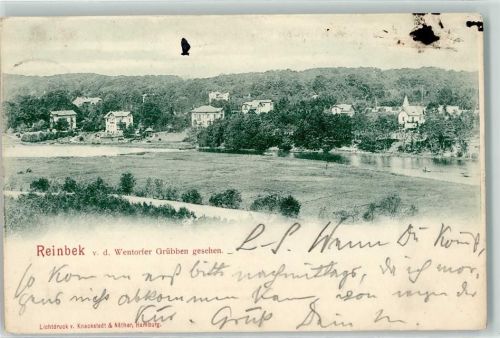 Reinbek 1902 v.d. Wentorfer Grübben gesehen