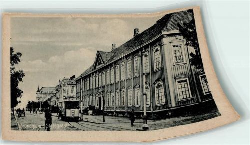 Trondheim Stiftsgaarden Tram Straßenbahn Scan verzogen