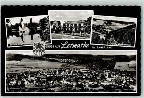 Letmathe Haus Letmathe Volkspark Schwanenteich Wappen
