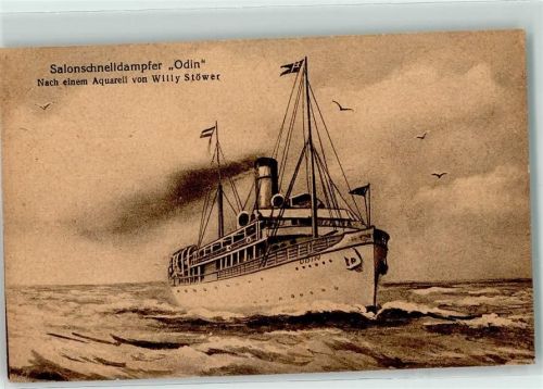 Salonschnelldampfer Odin Marineschiffspost