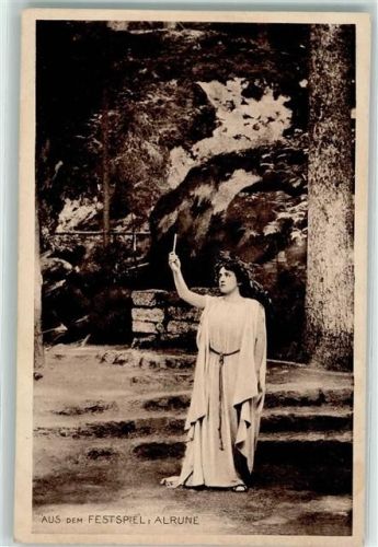 Luisenburg 1913 Bergfestspiele Die Losburg Szene Alrune