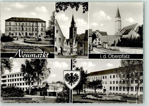 Neumarkt Wappen Willibald Gluck Gymnasium Missionsseminar St.Paulus Stadttor
