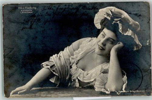 Frl. v. Fladung als Violetta AK