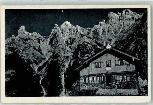 Mittenwalder Hütte 1530 Karwendel 2385 m Hüttenstempel