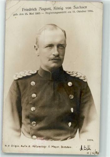 1904 König von Sachsen, Friedrich August AK