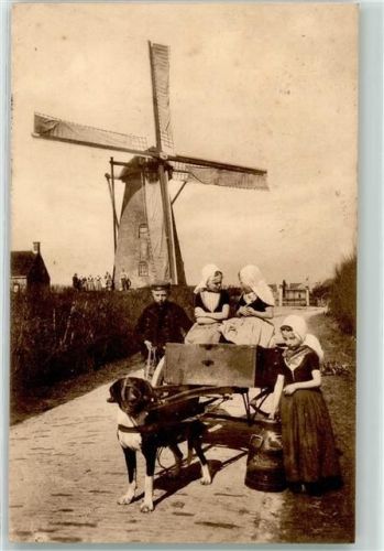 Windmühle Hollandkinder Hundekarren