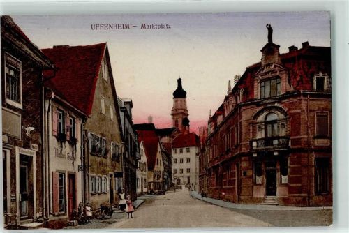 97215 W8704 Uffenheim - Marktplatz Kinder