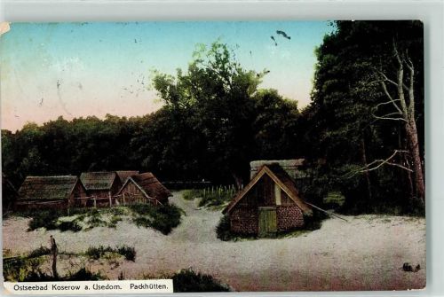 Koserow 1916 Packhütten