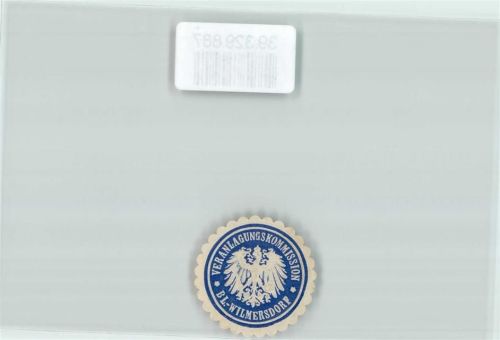 Wilmersdorf Veranlgungskommission Bl. -Wilmersdorf