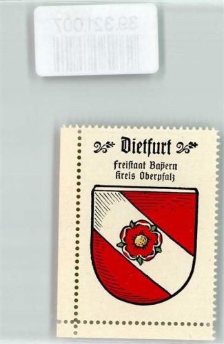 Dietfurt Wappen Kaffee Hag Nr. 13 ca. 1920-1940 Rose