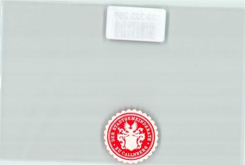 Callnberg Stadtgemeinderath Wappen Rot Weiß
