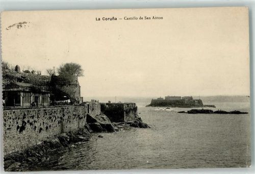 La Coruna 1912 Castillo de San Anton