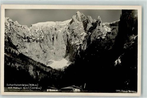 Scharitzkehlalm 1034 m Hoher Göll 2519 m