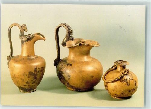 Aalen Limesmuseum Bronzegefässe aus Schatzfund Rainau 3 Jahrhunder nach Christus Stempel Weltmeisterschaften Kunstturnen Stutgart 1989