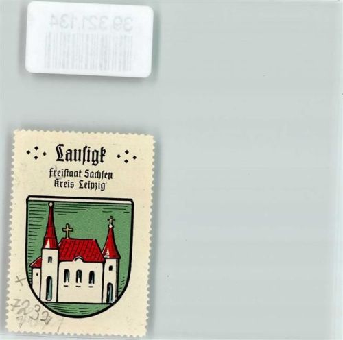 Bad Lausigk Wappen Kaffee Hag ca. 1920-1940 Kirche