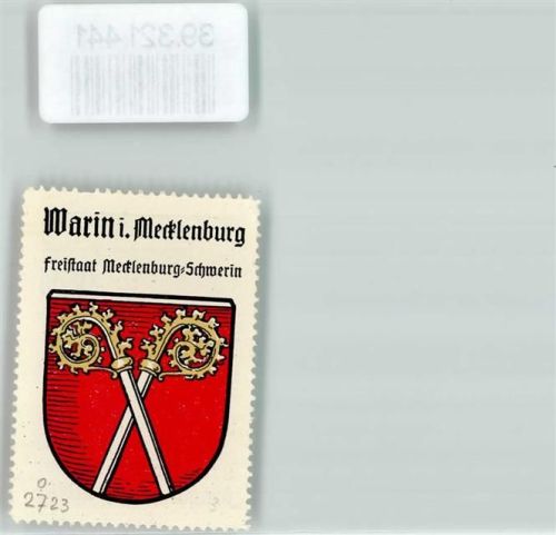 19417 O2723 Warin - Vignette Wappen Freistaat Mecklenburg Schwerin