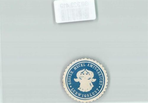 Ludwigslust Amtsgericht Mecklenburg Stierkopf Blau Weiß