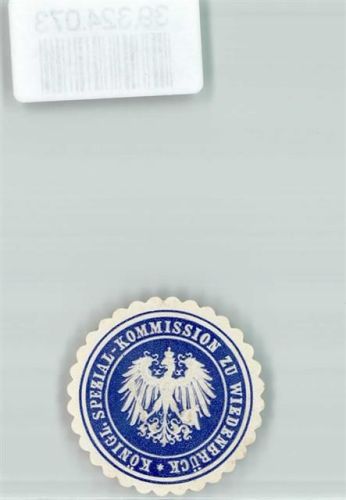 Wiedenbrück Königl. Spezial Kommission zu Wiedenbrück