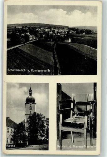 Konnersreuth Kirche St. Laurentius Betstuhl von Therese Neumann