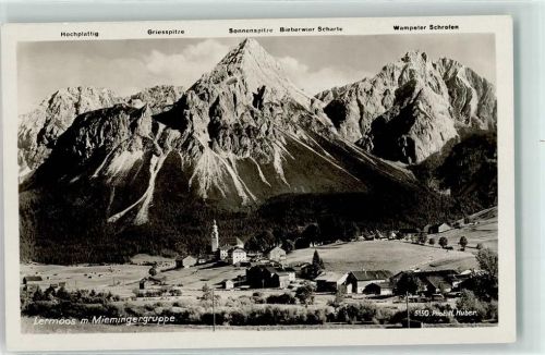 Lermoos Miemingergruppe Hochplattig Griesspitze Sonnenspitze Bieberwier Scharte Wampeter Schrofen Kirche