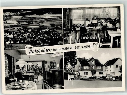 Homberg OT. Holzhausen ADAC-Gasthaus Lindenhof Gaststube Parkplatz
