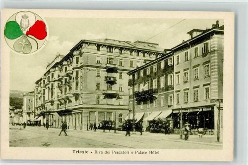 Trieste / Triest / Trst Riva dei Pesscatori e Palace Hotel