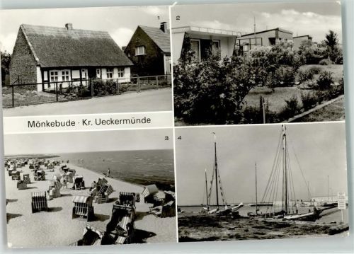 Mönkebude Altes Fischerhaus Strand Hafen Bungalowsiedlung