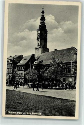 Schweidnitz Swidnica - am Rathaus WK II