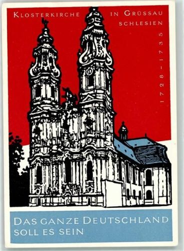Grüssau Klosterkirche Das ganze Deutschland soll es sein Adolf Westerdorf