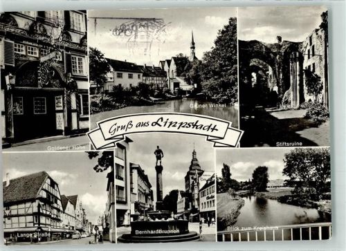 Lippstadt Gasthaus Goldener Hahn Bernhardbrunnen Stiftsruine Grüner Winkel